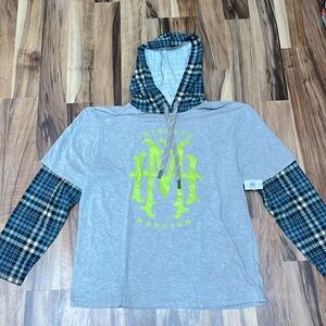 Disney Haunted Mansion faux layered long sleeve t-shirt Men’s Large NWT